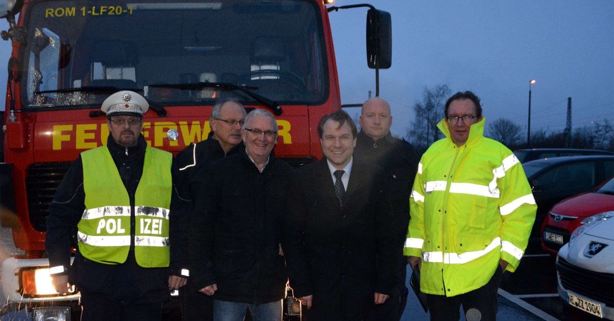 Bürgermeister Dr. Mertens unterwegs für Ihre Sicherheit